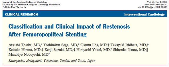 The Problem of In-stent Restenosis and Reocclusion Classification of ISR