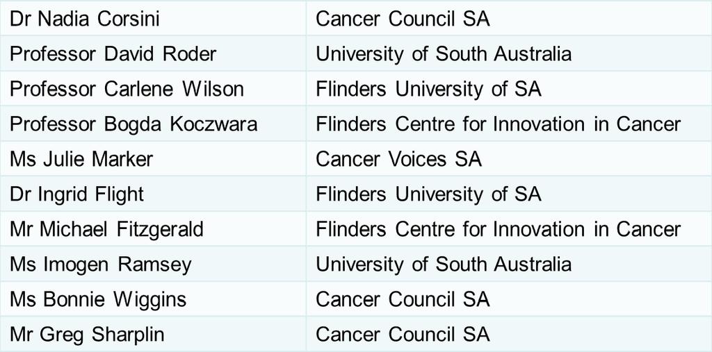 Cancer, Flinders University, Cancer