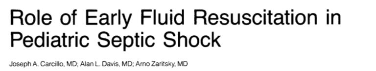 Rapid IV fluid resuscitation Pathways improve recognition & 1 st hour