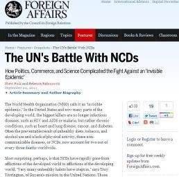 The UN High-level Meeting on NCDs in numbers (New York, 19-20 September 2011) 113 Member States 34 Presidents and