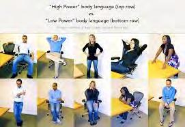 using postures that communicate confidence can improve confidence and