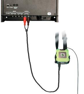 Phonak transmitter rebroadcast connections for Connevans classroom soundfield Campus S Lead pt no *A121B* will allow rebroadcasting of the overall soundfield sound via a Campus S for MLxS users.