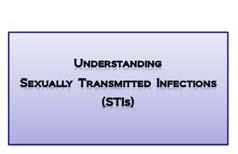 Activity E Understanding STIs Presentation 15 Minutes Teacher Directions To Be Done Teacher Script Go through a brief presentation to provide students with information about what STIs are and how