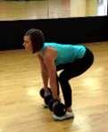 DB Deadlifts *You can perform this exercise with a barbell as well. 1.