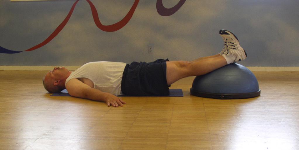 If you use a stability ball it should be the appropriate size for your leg length.