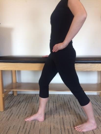 Hold 3 repetitions for 30 seconds. HIP FLEXOR STRETCH Take a long stride.
