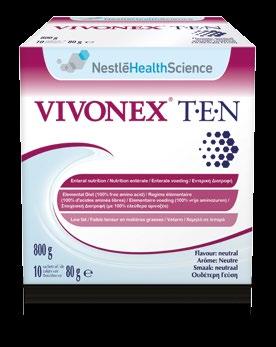 VIVONEX A low fat elemental formula containing 100% free amino acids enriched with glutamine to meet the nutritional needs of patients with gastrointestinal impairment providing 1.0 kcal/ml.