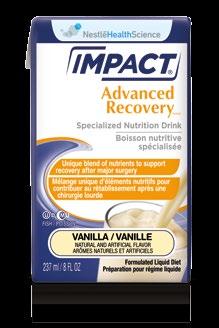 IMPACT Advanced Recovery A formula specifically developed for infection protection.