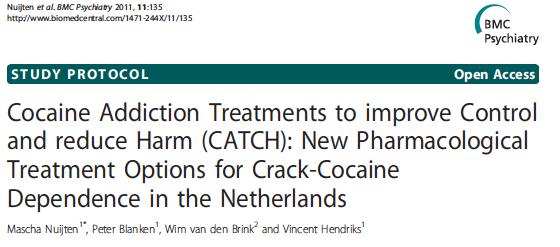 Pilot Studies of Medications for Cocaine Dependence in