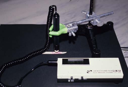 Each length of the blades is 162 mm and 132 mm, respectively. Fig. 2: Film of microcapsules attached on the blade of laryngoscope: Wis-Foregger (left) and Mac-Intosh (right).