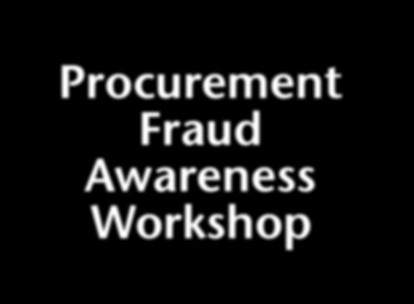 Procurement ; Red Flag indicators; creating a Procurement Fraud Risk Profile to reduce fraud exposure.