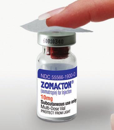 Mix a ZOMACTON 10 mg vial ZOMACTON 10 mg is not ready to be used right away.