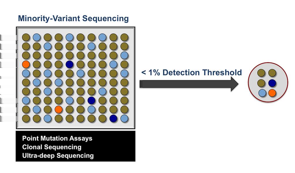Figure 10 (Image Series) - HIV Drug Resistance Testing Using Ultra-Deep Sequencing Image 10C: Detection of Minority Variant Species To detect minority variant species, several types of