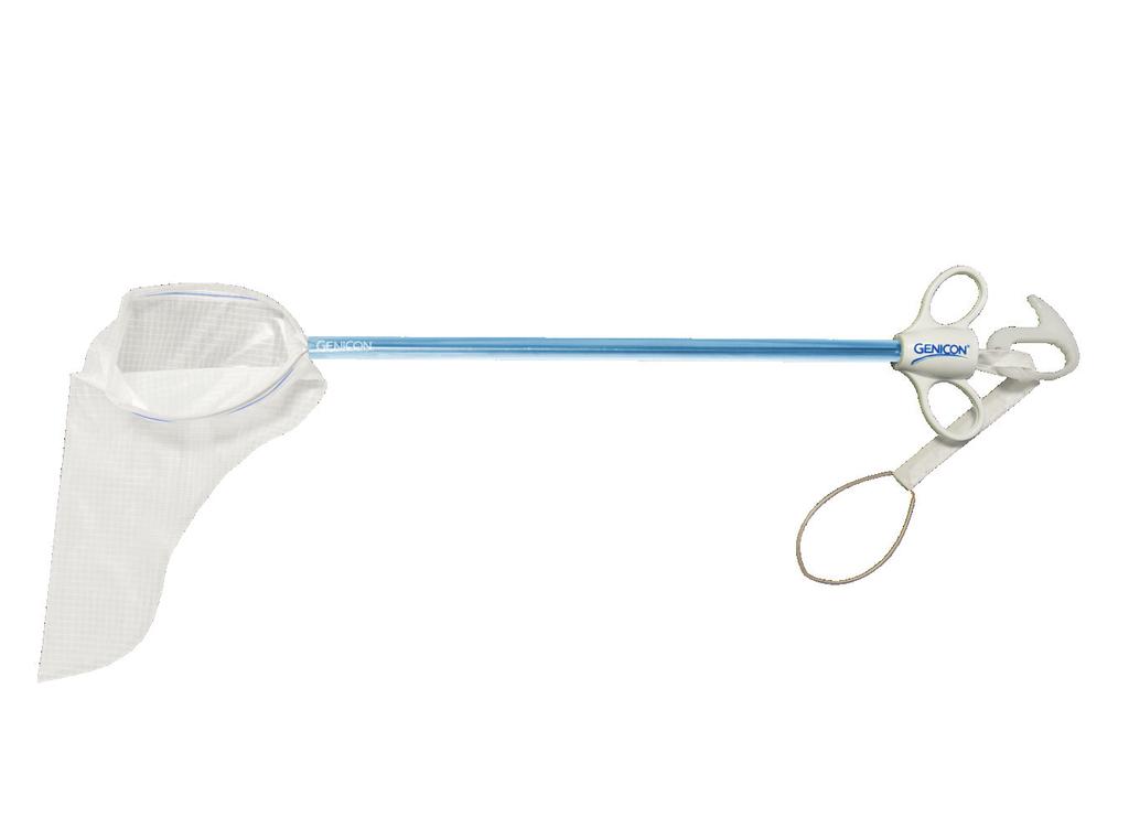 Preloaded spring automatically opens bag upon deployment, while flexible metal ring holds the bag mouth open for optimal specimen loading Transparent Introducer allows for full vision of retracted