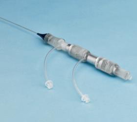 precise needle positioning and centering of catheter