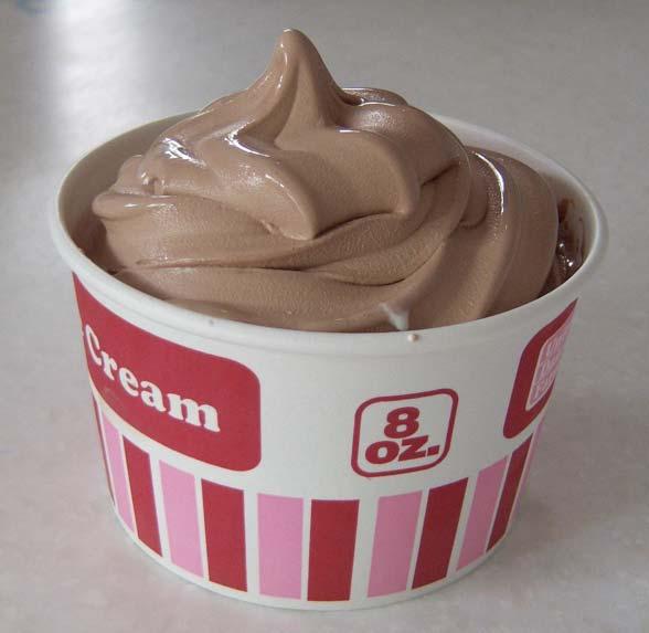 Dairy Chocolate Soft Serve Size 1cup (serving sizes may vary) s Per Container 1 Calories 280 Calories from Fat 90 Total Fat 10g 16% Saturated Fat