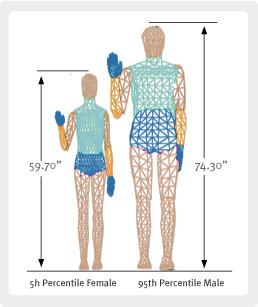 Anthropometrics Most consumer products are built for "average" people,