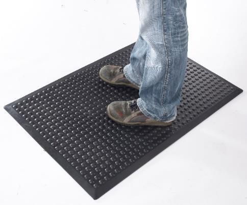 Our products: anti-fatigue mats ANTI-FATIGUE MAT Our rubber anti-fatigue mat ensure comfort for operators who work in
