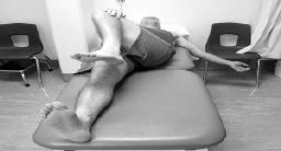 Hip Abductor - Stretching Lie on back, move knee across opposite