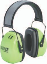 profile L Broad profile High visibility option s Bright green earcups provide additional high visibility and contrast on the job s Reflective padded foam headband material which illuminates under