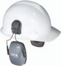 L1/L2/L/LHV s Padded foam headband delivers long-wearing comfort with minimal pressure on the head Helmet Attached Earmuff Models: L1H/L1HHV/L2H s For use with a wide range of hard hats s Earcups