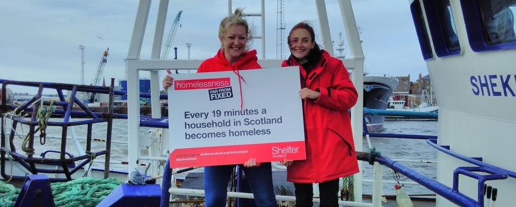 ABOUT THE CAMPAIGN In September 2016, Shelter Scotland launched a national campaign, Homelessness: Far From Fixed in Glasgow.