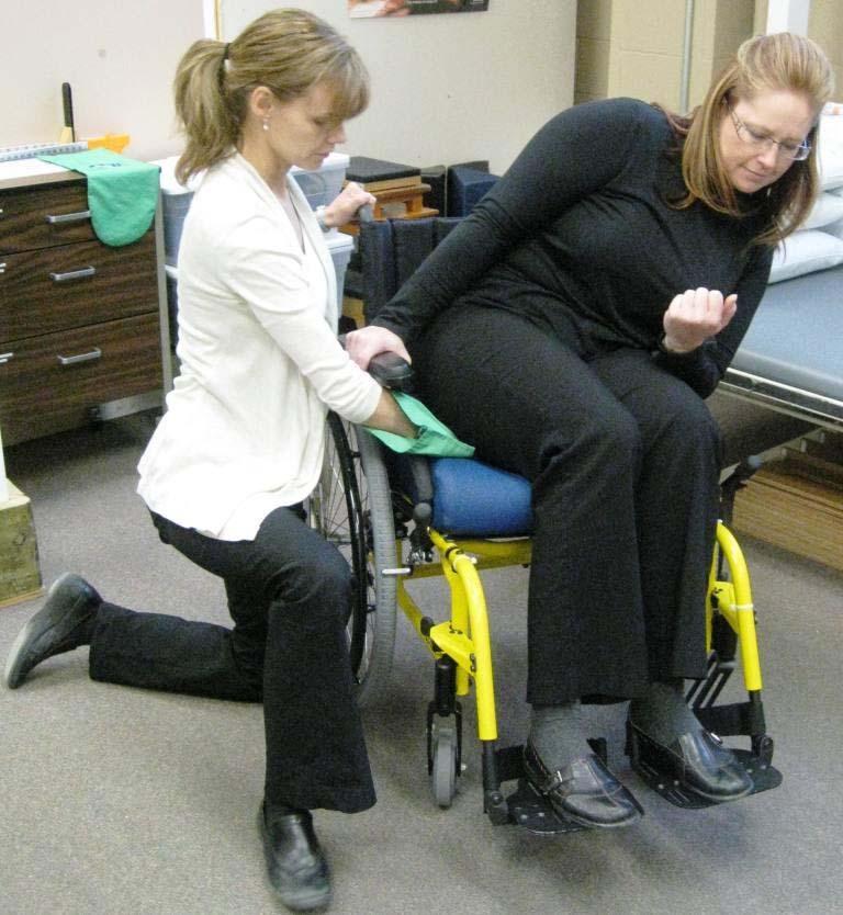 REPOSITIONING EVALUATION Evaluation of repositioning movements in: Bed Wheelchair Other sitting surfaces Goal is to determine whether: Client is capable of the