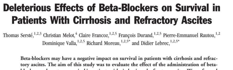 Stop beta-blockers? When? Why?