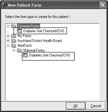 Diabetes Get Checked II Web form Module Advanced Forms New Form Once the installation is completed you will be able to access the new Diabetes Get Checked Form via Module Advanced Forms New Form.