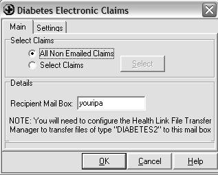 Claims Important Note Please ensure that you have finalised all the Diabetes Claims prior to running the Diabetes Get Checked Installation Module Claims Finalise The Diabetes Get Checked Claims will