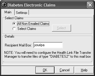 Utilities Utilities Diabetes Get Checked II Electronic Claims A new menu Get Checked II Electronic Claims has