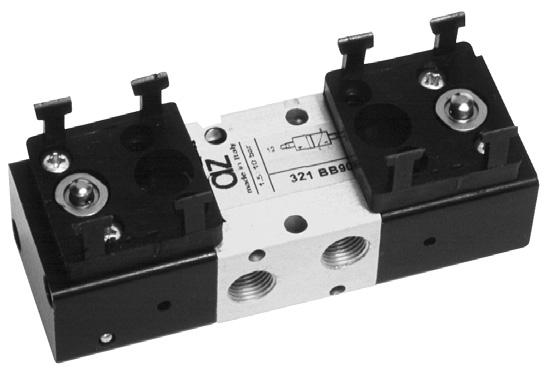 US2 BB90 /2 /8 NPT double servo-piloted tappets with 90 actuator adaptor for panel mounting ONLY