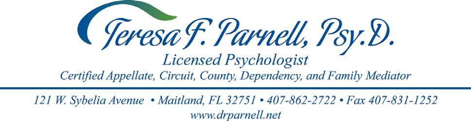 VITA EDUCATION Psy.D. Clinical Psychology (APA-approved), Florida Institute of Technology, August 1990 M.S. Clinical Psychology, University of Central Florida, December 1988 B.A. Psychology/Art, Flagler College, April 1984 A.