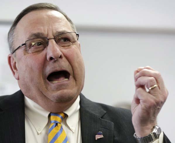 Maine Governor Paul LePage [Naloxone] would make it easier for those with substance abuse problems to push themselves to the