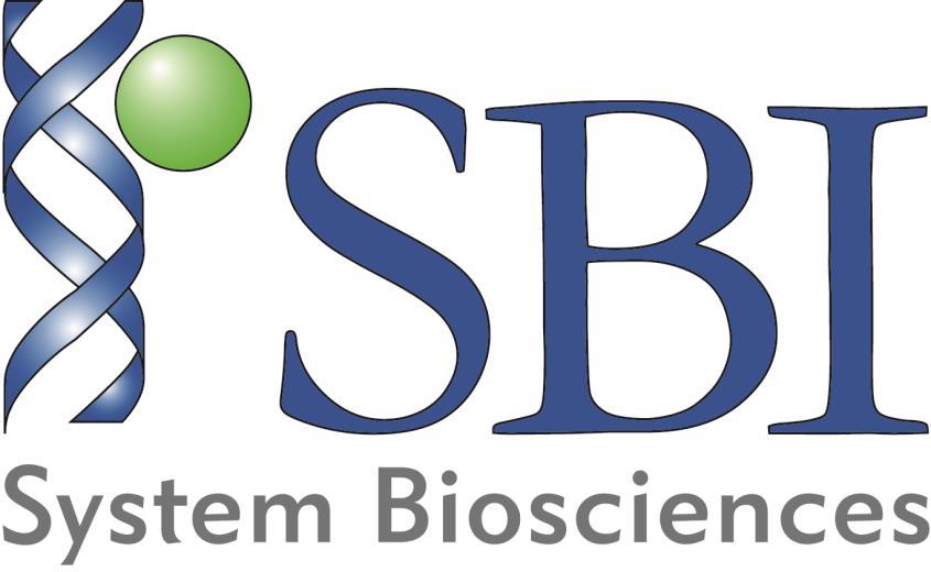 System Biosciences (SBI) 2438 Embarcadero Way Palo Alto, CA 94303 Phone: (650) 968-2200 Toll-Free: (888) 266-5066 Fax: (650)