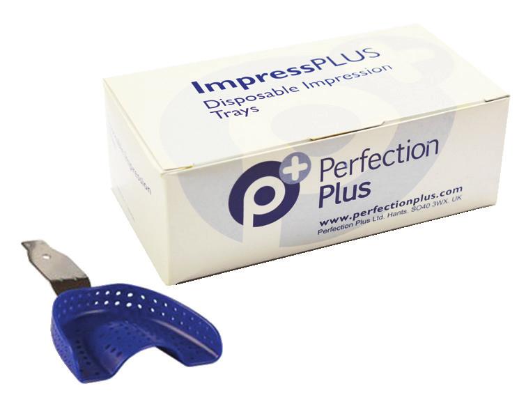 Ring your account manager for bulk discounts ImpressPLUS Disposable Impression Trays Strong and rigid