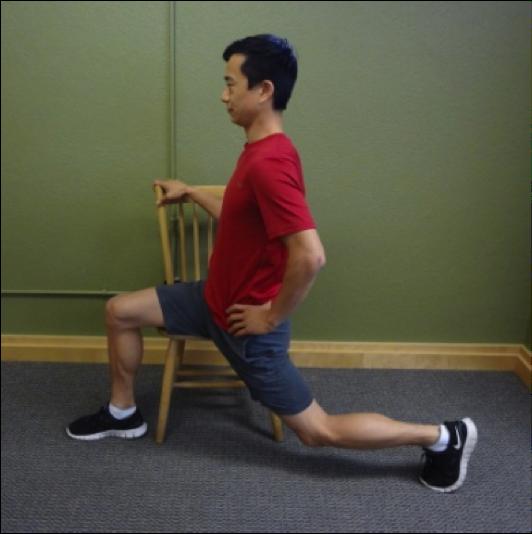 Hip Conditioning Program Exercise Legend Stretch and ROM Strength Stability Balance Seated Hip Flexor Stretch Instructions: Sit on a chair with only one buttock making contact.
