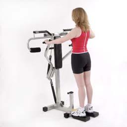 Outer thigh lifts abductors (outer thigh) and gluts (butt) Adjustments remove the bench from the machine; lock the Y bar in
