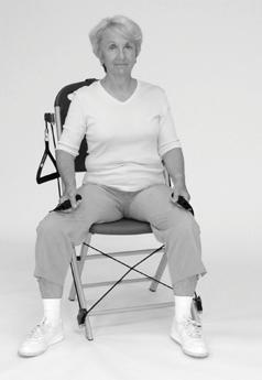 Hip Abduction with Lower Cable Goal: To improve strength of hip for knee control. 1. Sit in chair with back supported and both feet firmly planted on the floor 2.