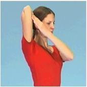 arm. Hold the stretch for approx 20 secs. Hold the fingers of the hand to be stretched.