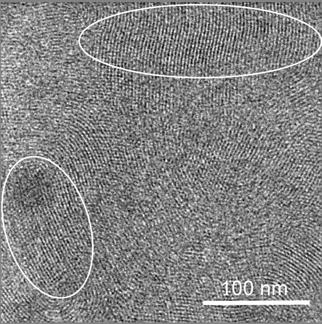 supplementary information Figure S10: Transmission Electron Micrograph of a spin-coated mesoporous film.