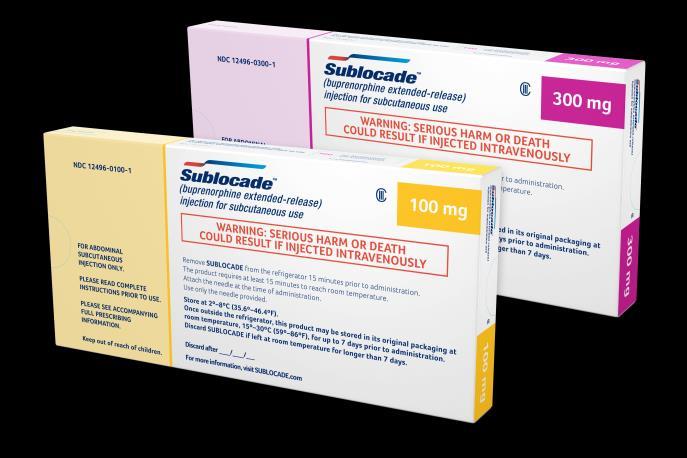 FOR MODERATE TO SEVERE OPIOID USE DISORDER SUBLOCADE: Product Details, Clinical Information and Price This announcement contains inside information.