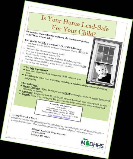of West Michigan, 2015 - All rights reserved. 38 What Can Home Visitors Do? Resources for Lead 1.