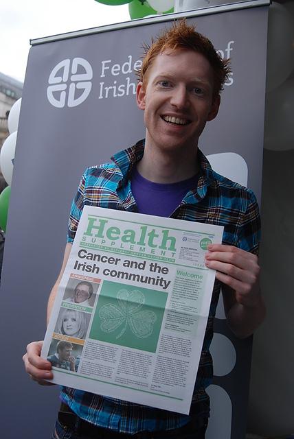 The festival was a fantastic, lively, colourful day and over 3,000 copies of the Asian health supplement were handed out from our stall. Photograph provided by the Federation of Irish Socities.