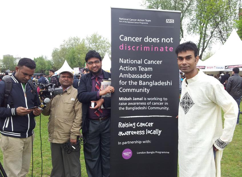 They also head out into the community to raise awareness of cancer, talk to people about their issues and concerns
