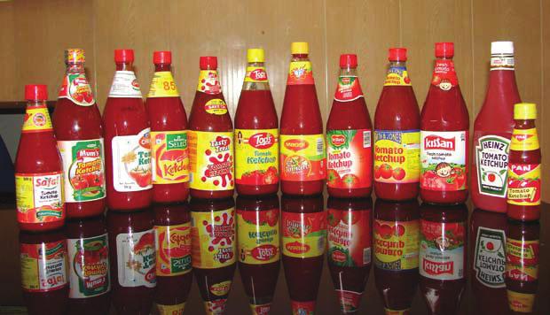 Pass the ketchup, please Most refrigerators in India have a bottle of ketchup in them.