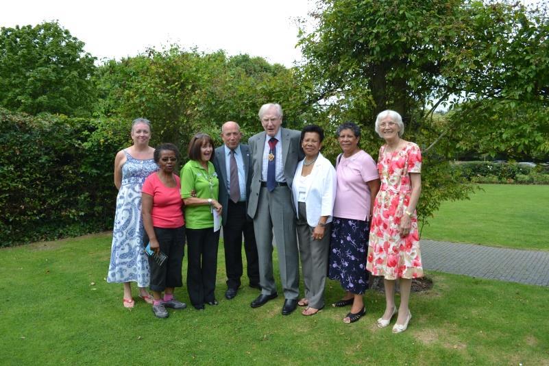 Left to right: Sue Williams Midlands regional representative, Doreen Quammie branch secretary, Asda representative, John Rostill NHS Retirement Fellowship