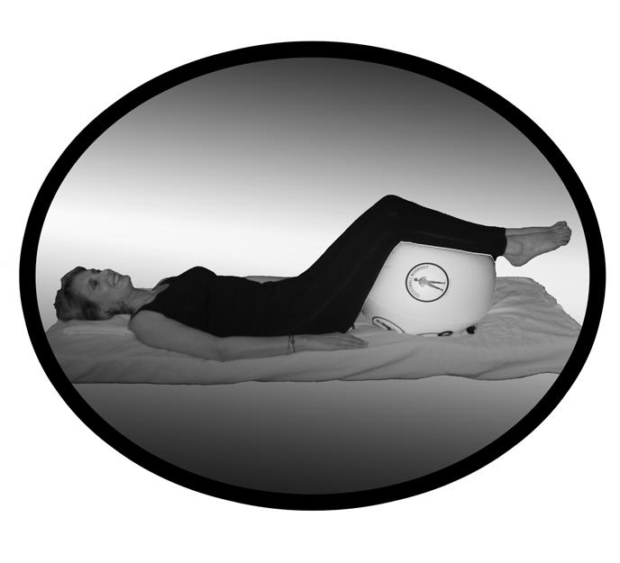 MAT RELAXATION * 1. Lie down 2. Place your legs over the OsteoBall. 3. Relax. 4. Gently rock legs side to side. 5.