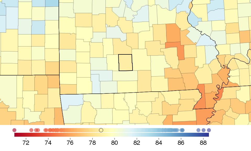 COUNTY PROFILE: Wright County, Missouri US COUNTY PERFORMANCE The Institute for Health Metrics and Evaluation (IHME) at the