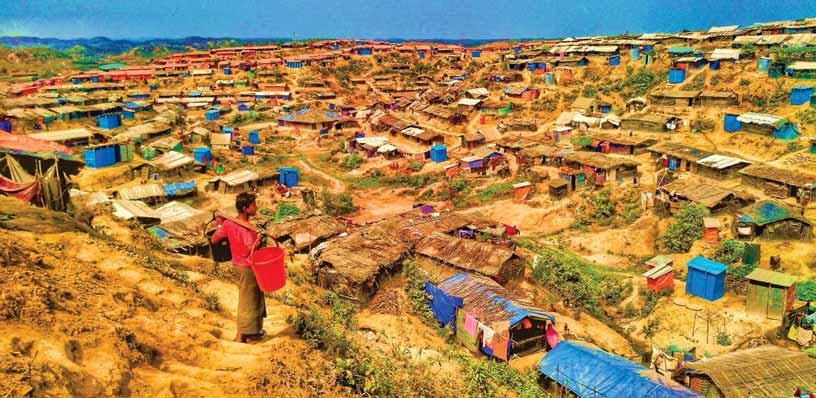 The project DEC Emergency Appeal for people fleeing Myanmar has been running in the Kutupalong camp (1E&1W) through four component with water supply, sanitation, hygiene promotion and GBV.